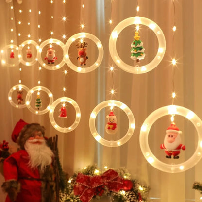 Magical LED Christmas Curtain Lights, 8 lights